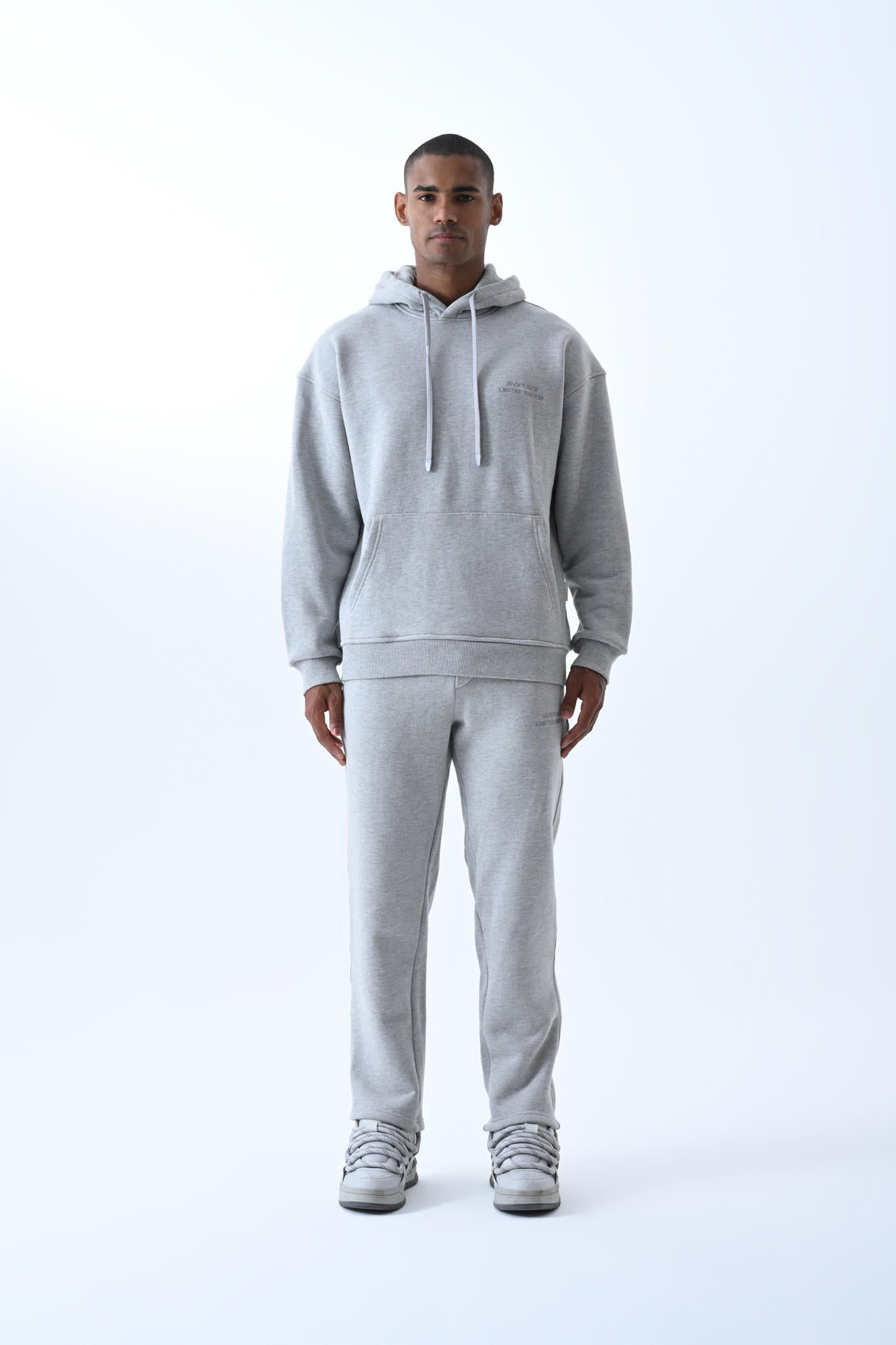 Basic Oversize Eşofman Takımı - Gri
