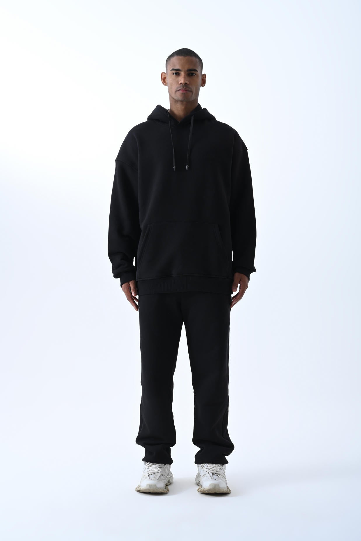 Basic Oversize Eşofman Takımı - Siyah