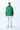 Printed Hooded Oversize Sweatshirt - Green