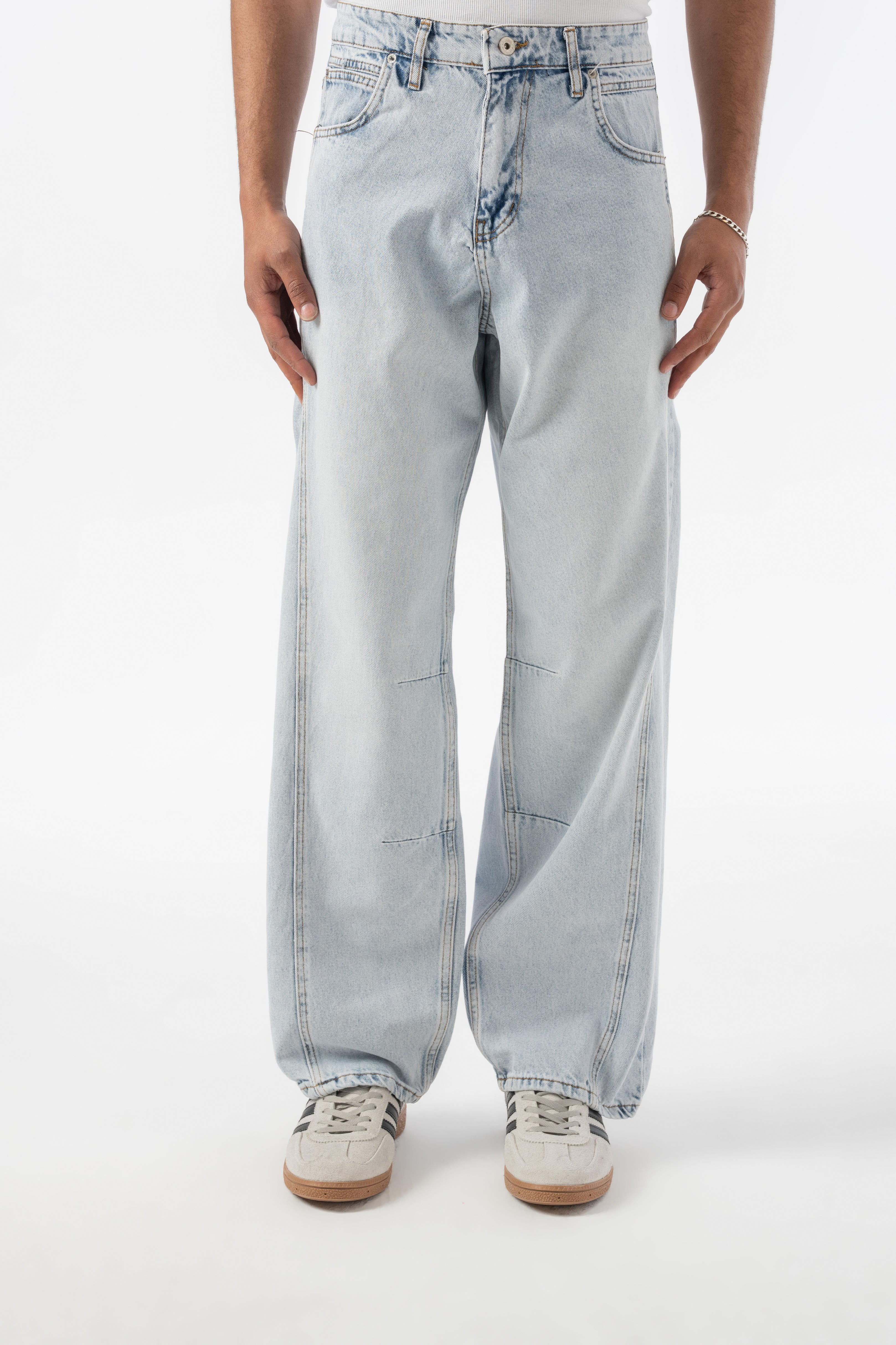Relax Baggy Jean Pantolon - Açık Mavi