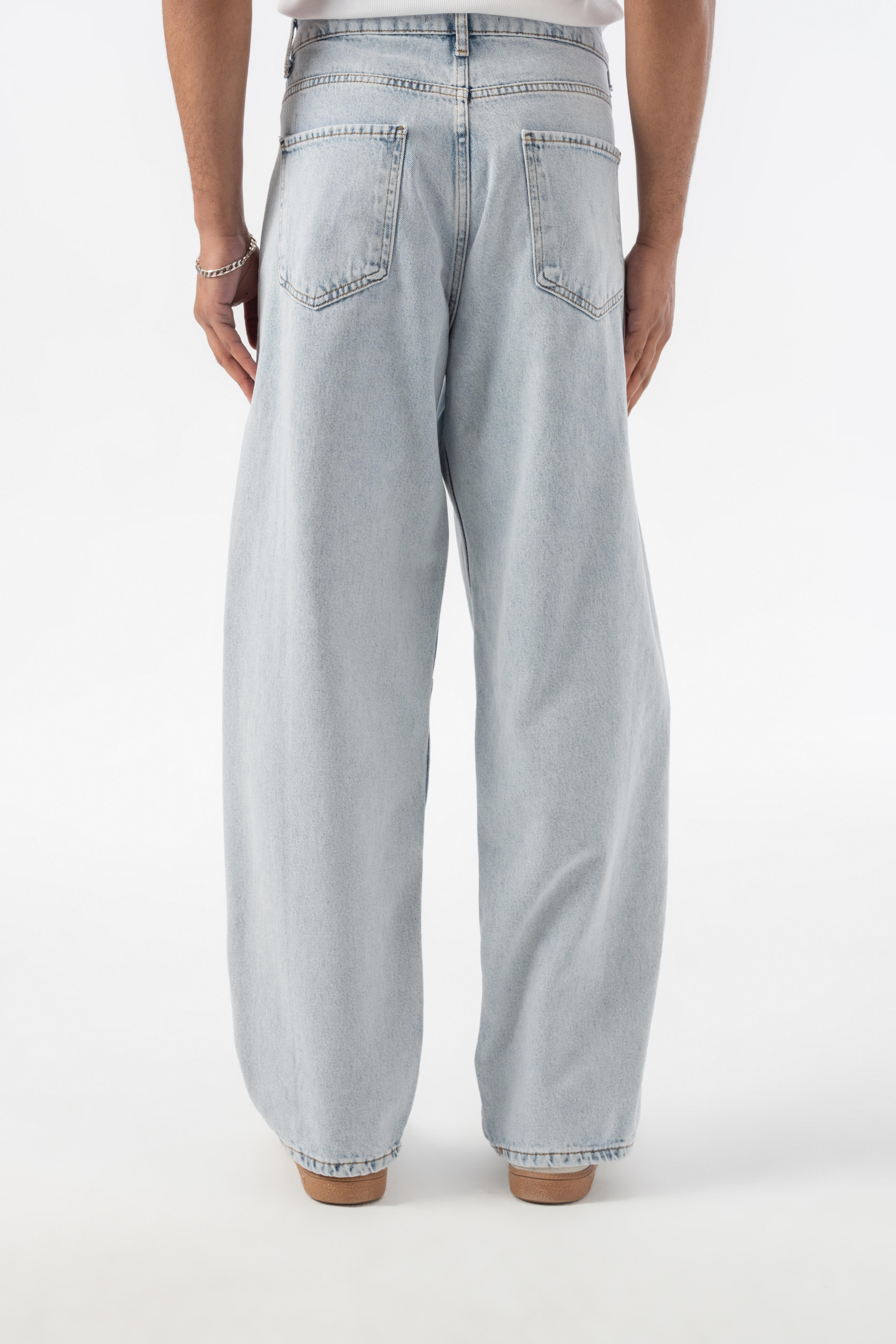 Relax Baggy Jean Pantolon - Açık Mavi