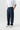 Pleated Fabric Baggy Trousers - Navy