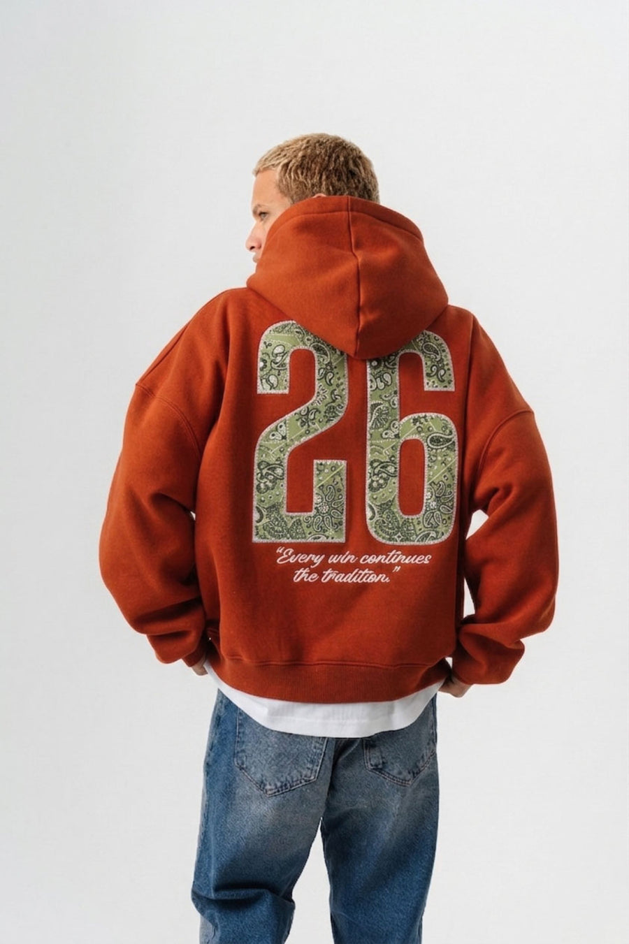 26 Bandana Desenli Oversize Sweatshirt