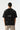 Life Baskılı Oversize T-shirt - Siyah