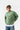Patterned Patch Oversize Sweatshirt - Green