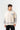 Patterned Hooded Oversized Sweatshirt - Bone