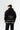 Patterned Hooded Oversized Sweatshirt - Black