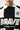 Brave Striped Polo Neck T-shirt - Black
