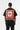 Çiçek Desenli Patch Detaylı Overisize T-shirt - Siyah