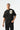 Çiçek Desenli Patch Detaylı Overisize T-shirt - Siyah