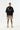 Denouement Yarım Fermuarlı Polo Yaka T-shirt - Siyah