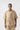 Floral Embroidered Oversize Shirt - Light Brown