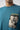 Patch Detailed Oversize T-shirt - Petrol Blue