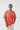 Basic Spray Oversize T-shirt with Pockets - Pomegranate