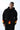 Alev Nakışlı Kapüşonlu Oversize Sweatshirt - Siyah