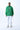 Printed Hooded Oversize Sweatshirt - Green