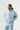 JNVJ Kapüşonlu Oversize Sweatshirt - Aqua Mavisi