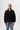 Yarım Fermuarlı Basic Oversize Sweatshirt - Siyah